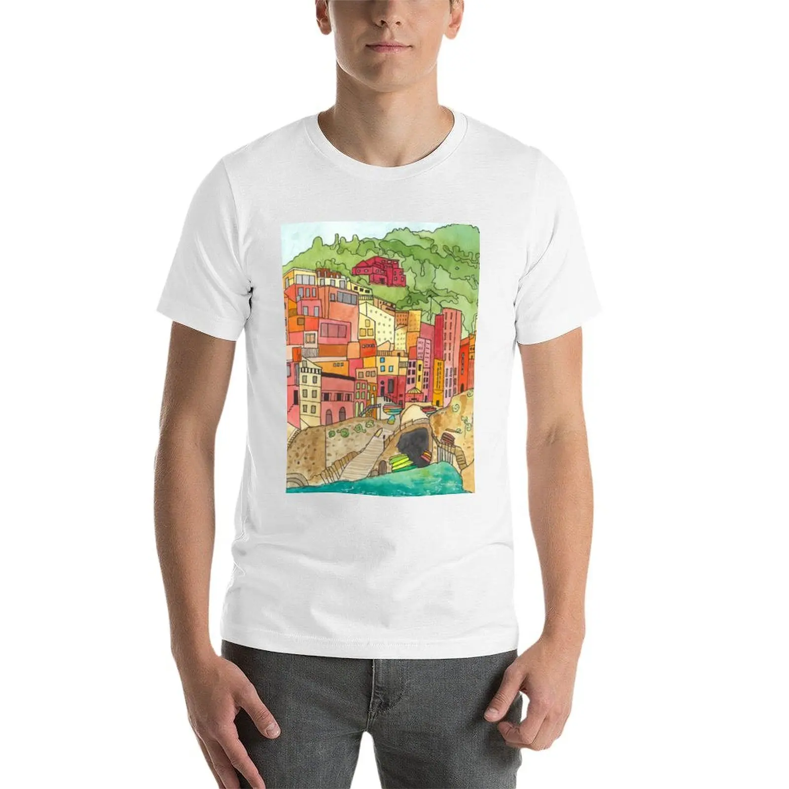 سينك تير تي شيرت تي شيرت رجل عادية أنيمي تي شيرت للرجل تي شيرت للرجل حزمة تي شيرت أبيض