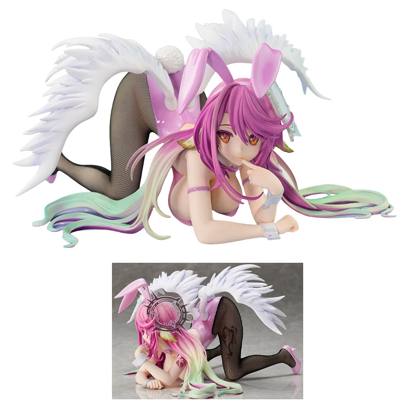 17cm No Game No Life Jibril Sexy Anime Figure FREEing B-STYLE Jibril Bunny Girl Action Figure Adult Collectible Model Doll Toys