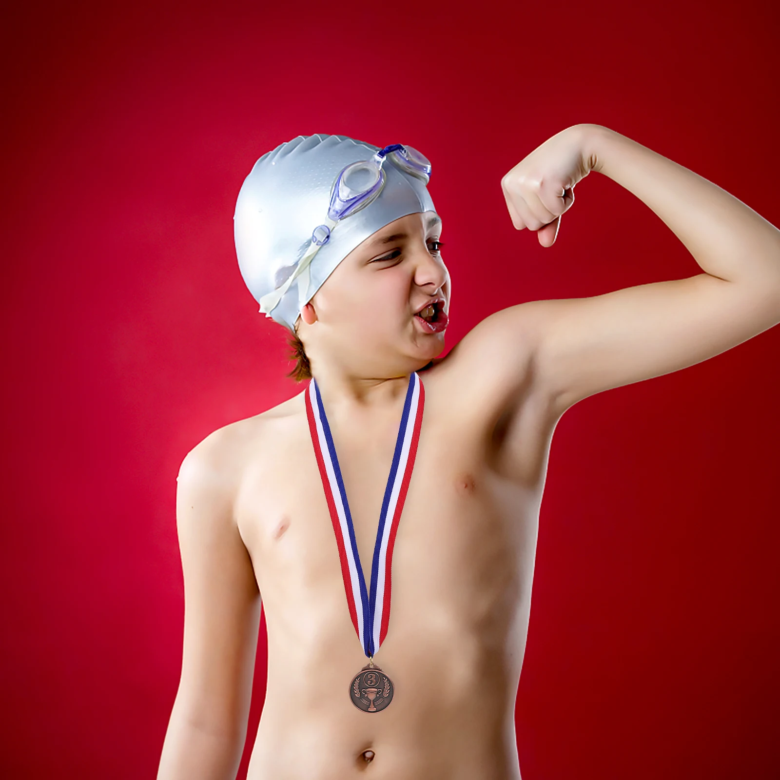 

3pcs Medals Reward Golden Silver Bronze Sports Competition Award Winner Race Universal Exquisite Metal Medal For Events School