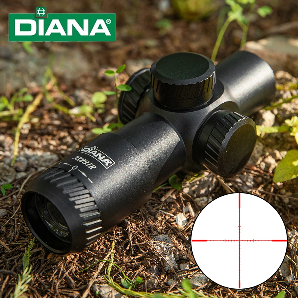 

Оптический прицел DIANA 3x28 Compact с четкой сеткой для стрельбы на открытом воздухе