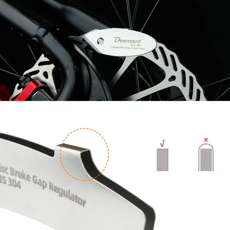 Stainless Steel Bicycle Hydraulic Disc Brake/ Line Disc Brake Caliper Adjusting Tool Disc Brake Center Tool