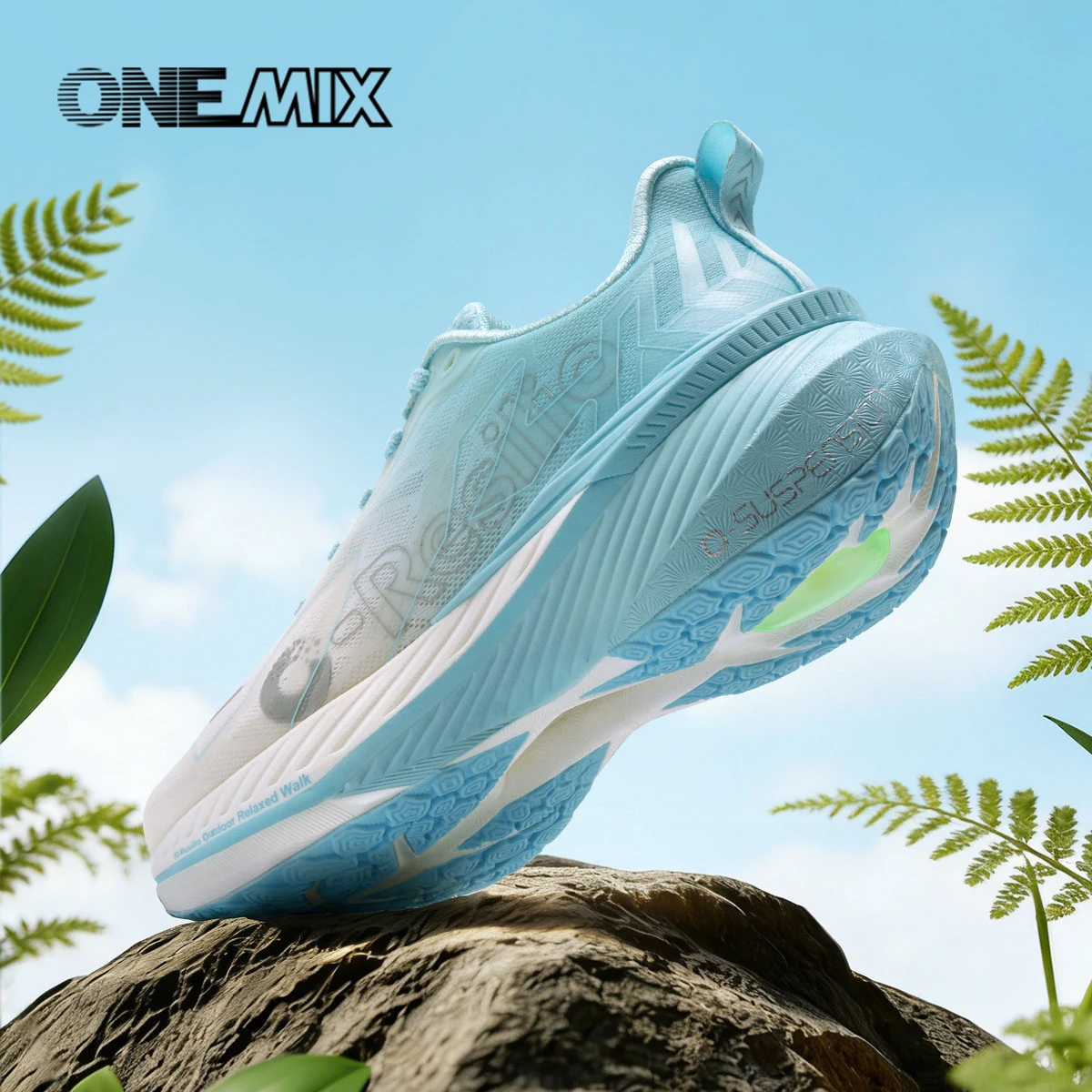 ONEMIX Running Shoes Men Women Sneakers Lightweight Outdoor Stable Cushioning Sporty Bounce-resistant Walking Shoe Hot Sell