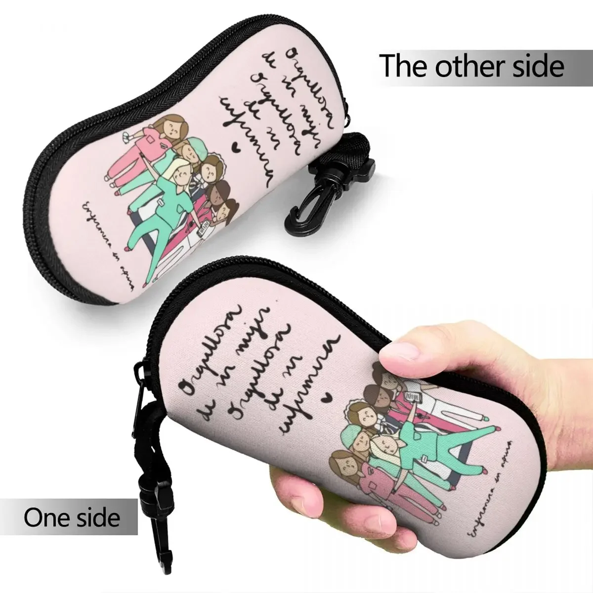 Enfermera En Apuros Doctor Nurse Glasses Case Student Glasses Storage Box Gift Eyewear Container