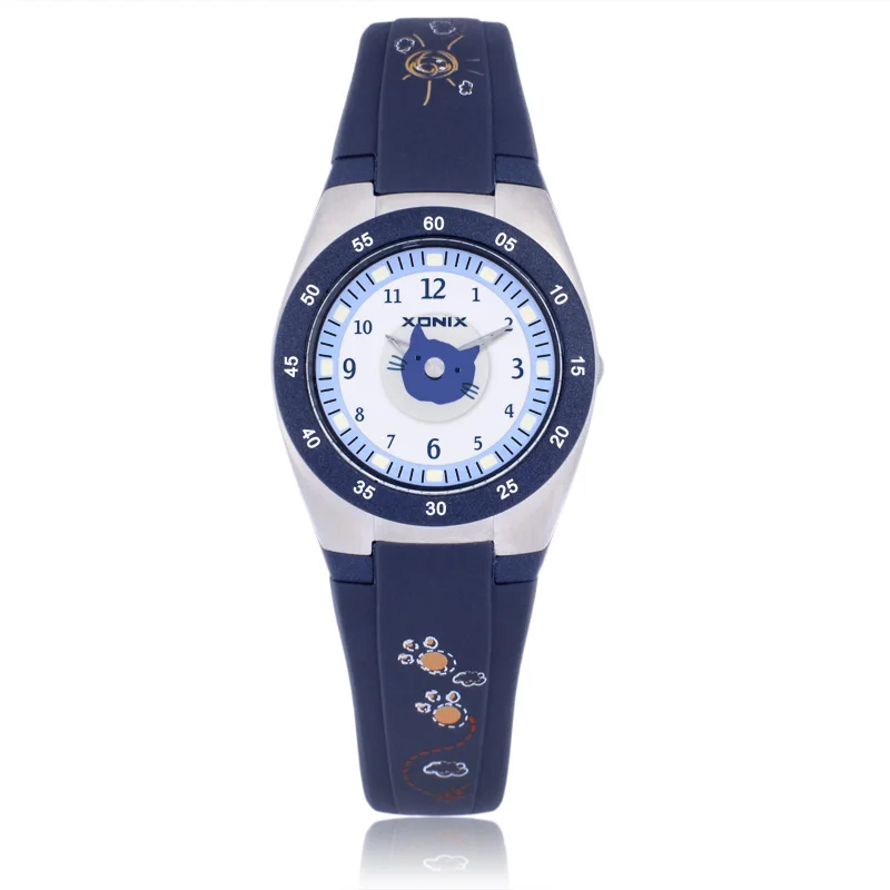 XONIX Cute Cartoon Boys And Girls  Small Watch Primary And Secondary School Students Doll Waterproof 50M Quartz Poat WZ