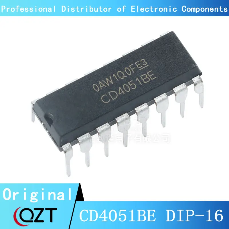 10 pçs/lote CD4051BE DIP CD4051 CD4051B 4051BE DIP-chip 16 Novo local