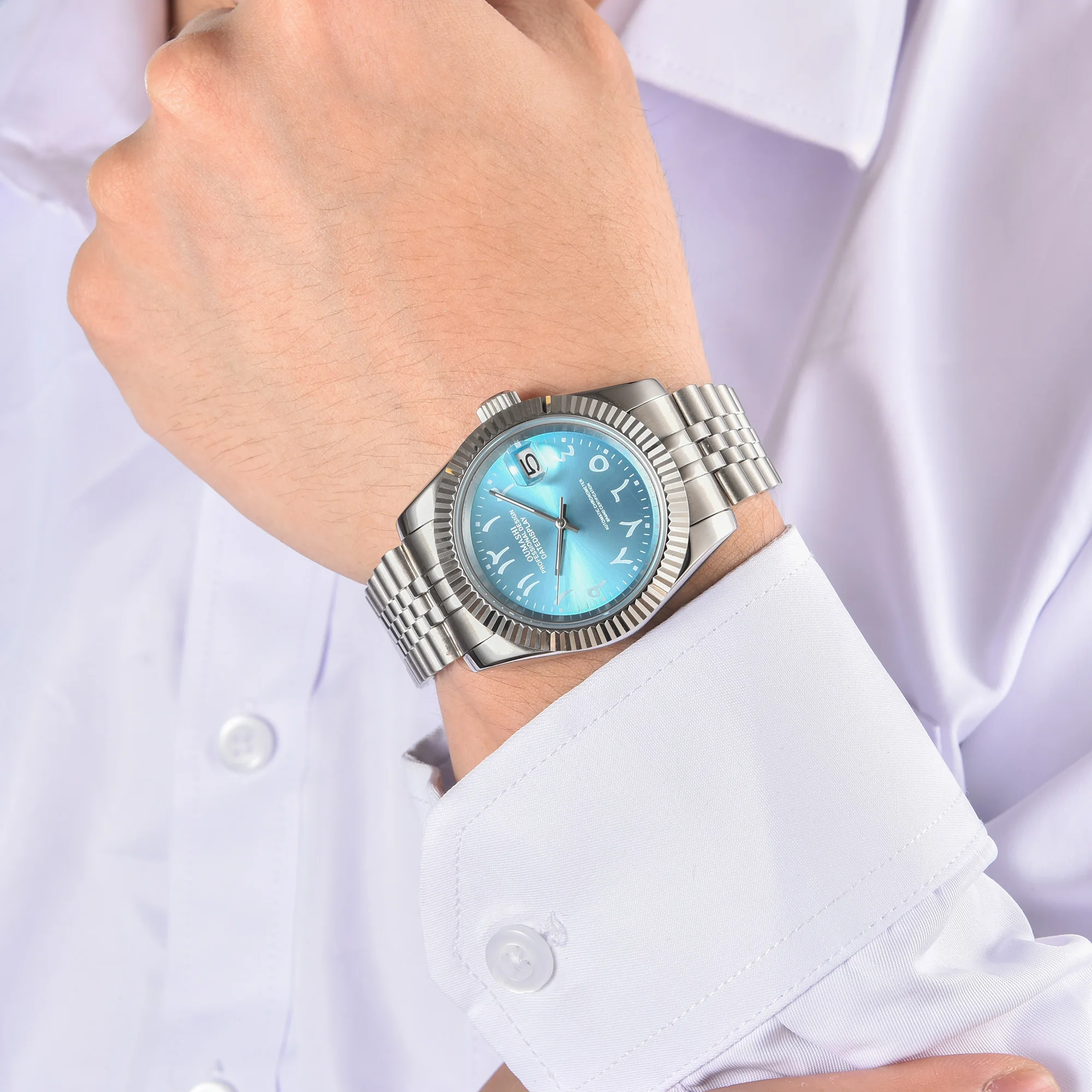 36mm/39mm luxury automatic watches NH35 for men with Arabic 28.5mm NH35 dial and Japanese NH35 automatic mechanical movement