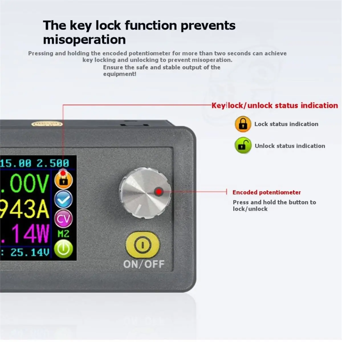 AA19 DPS3003 32V 3A Constant Voltage Current Step-Down Power Supply Module Voltage Converter LCD Voltmeter