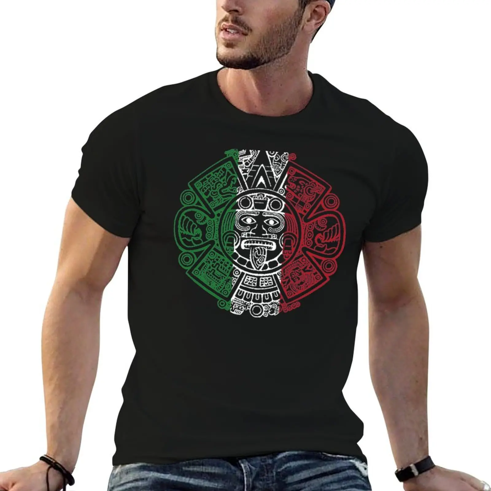 

shirt man for prints graphic Flag shirts shirts t luxury vintage t t Aztec Mexican Art Chicano with T-Shirt man Calendar