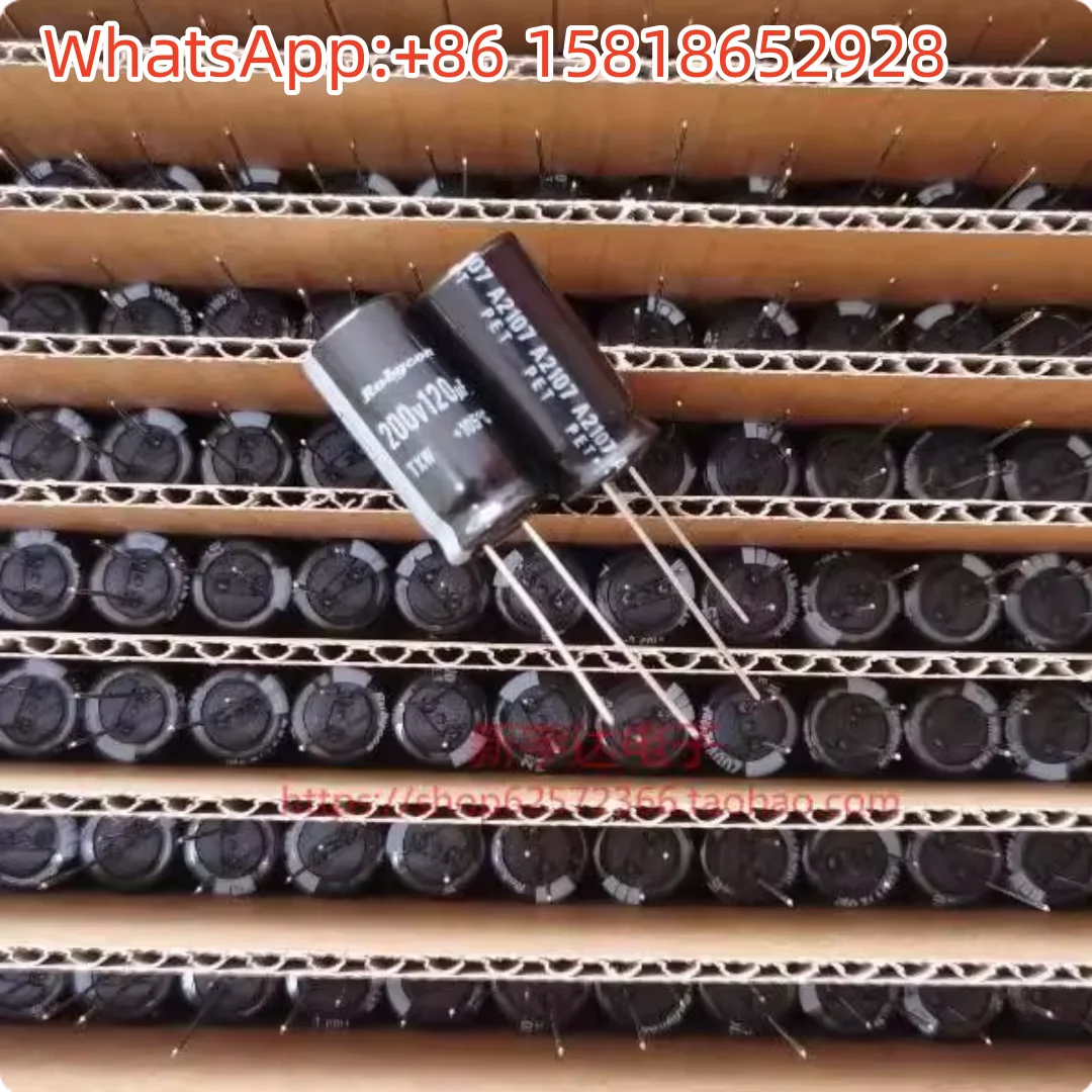 10pcs 200V 120UF 12.5X25 Ruby TXW High-Frequency Low-Resistance 120UF 200V Original Electrolytic Capacitor