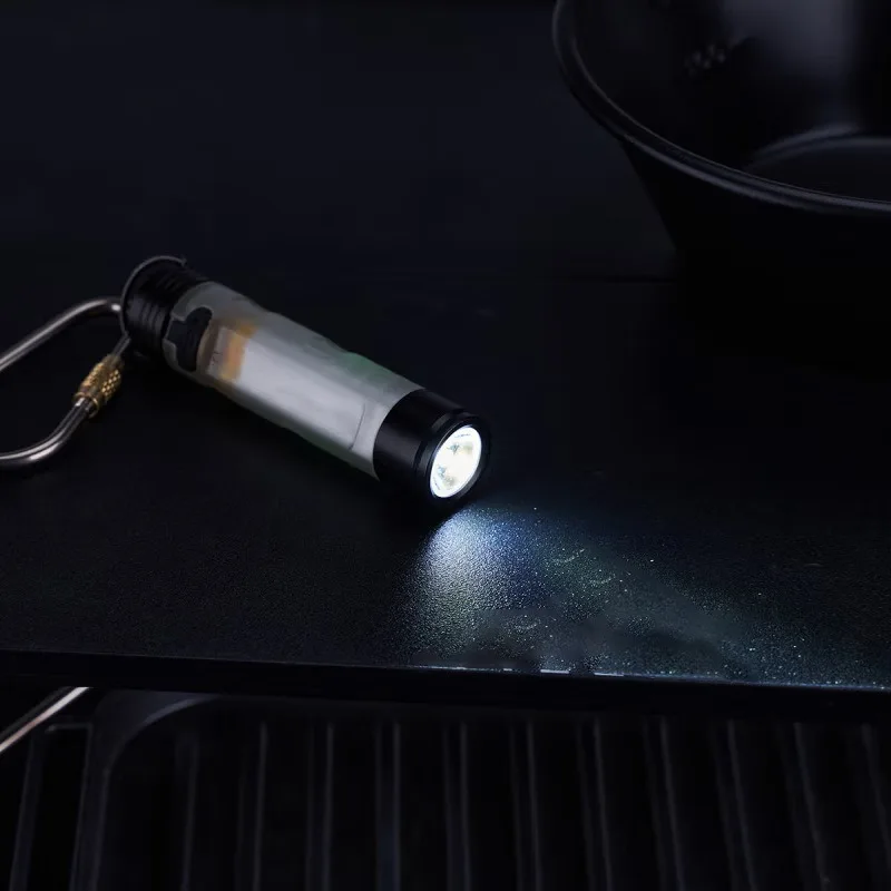 Gopeak Pocket Mini Flashlight Outdoor Key Clip Cap Ambient Led Long Endurance Disaster Relief Emergency Small Light