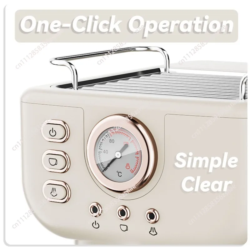 20BAR semi-automatic all-in-one retro concentrated high pressure extraction milk foam coffee machine