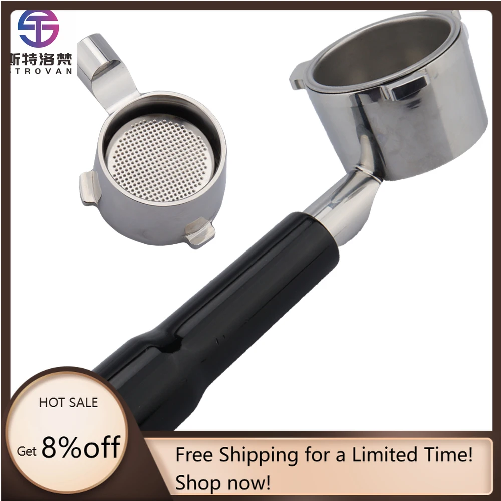 

STLF WJW EC9335 Espresso Machine Bottomless Portafitler Coffee Accessories Stainless Steel Coffee Portafilter 51mm