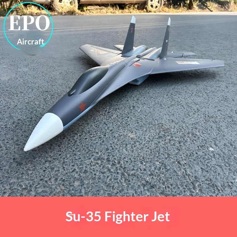Su‑35 Flanker‑E EPO Aerobatic RC Fighter Jet, Scale Electric Fixed‑Wing Remote Control Airplane, Large Size Assembly Hobby Model