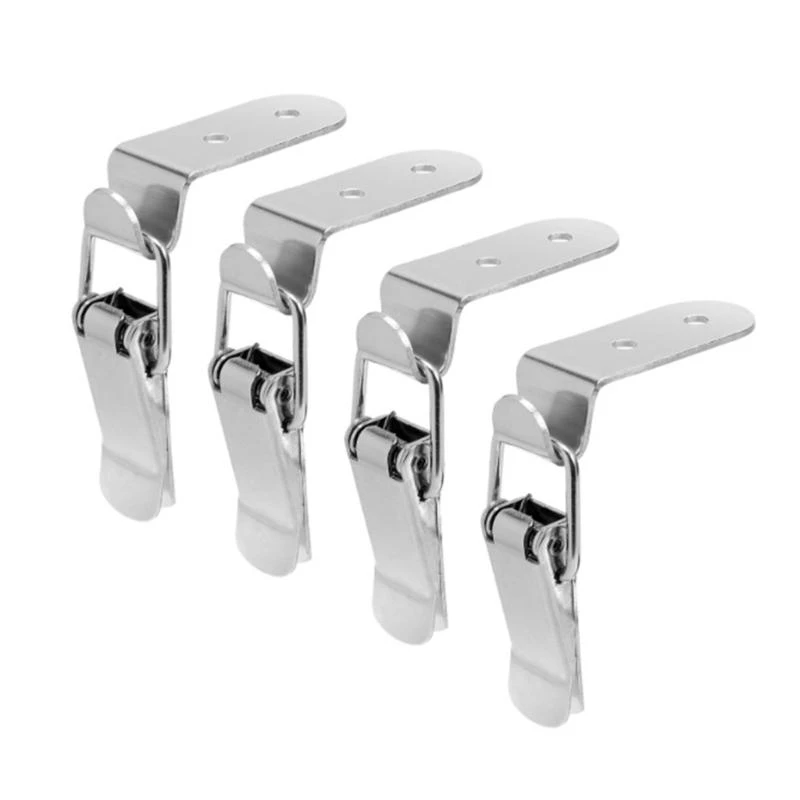 

652F Set of 4 Steel Case Clamps Right Angles Lock Fast Release lock 90 Degree Closures with Box for Toolboxes & Storage