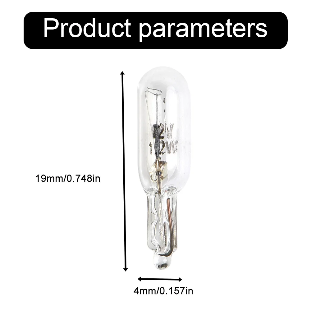 Juego de bombillas para salpicadero de coche, luz blanca cálida, tipo bombilla de cuña, T5 286, 20 piezas, 12V, 1, 2W, cristal de cuarzo, Tecnología
