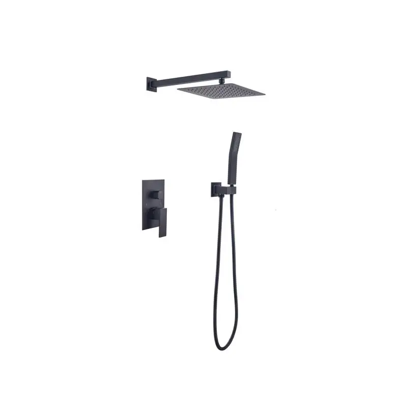 

10" Luxury Rain Shower Head Combo Set, Wall-Mounted Bathroom Mixer Shower System