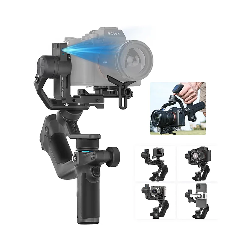 Feiyu SCORP Mini 2 ALL-IN-ONE Stabilizator gimbala 3-osiowy stabilizator przeciwwstrząsowy Ręczny gimbal do