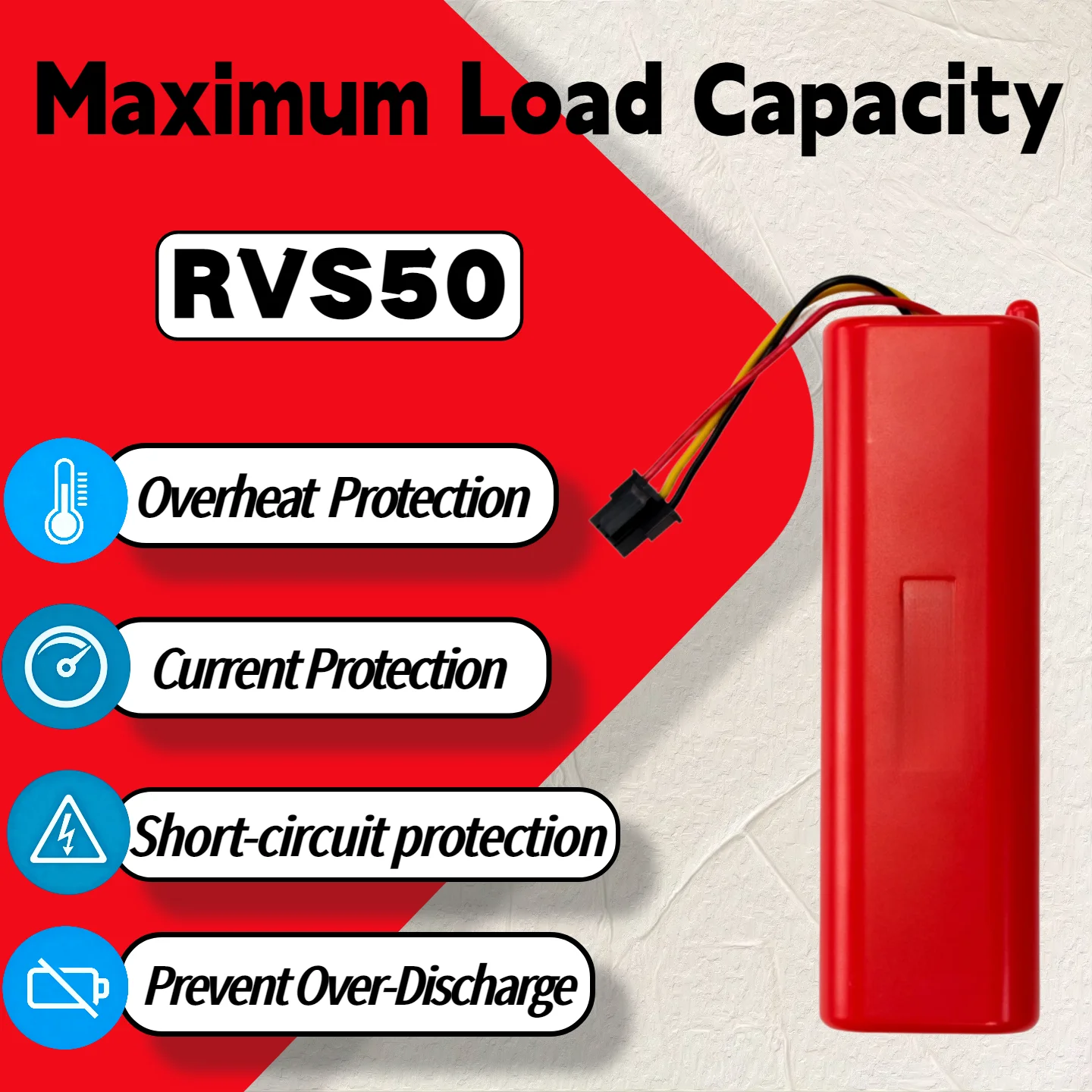 Wholesale And Retail Battery RVS50 For XiaoMi Roborock S5 S6 S7 S50 S51 S52 S55 S5Max S6 Max S6 Pure S7 Max Vacuum Cleaner