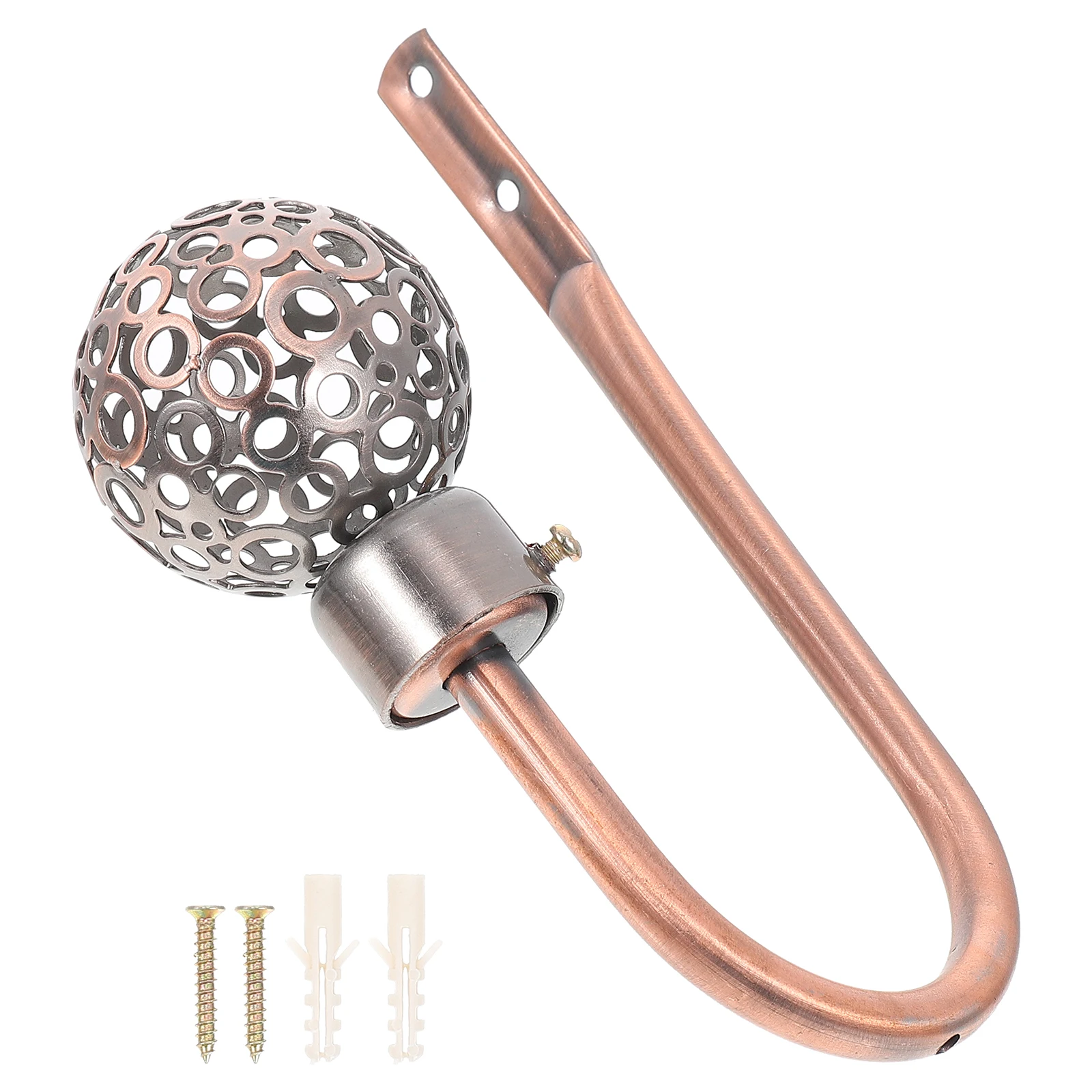 

Decorative Curtain Tieback Hook Iron Wall Mounted Drapery Holder U-Shaped Curtain Pull for Living Room Bedroom Decoration