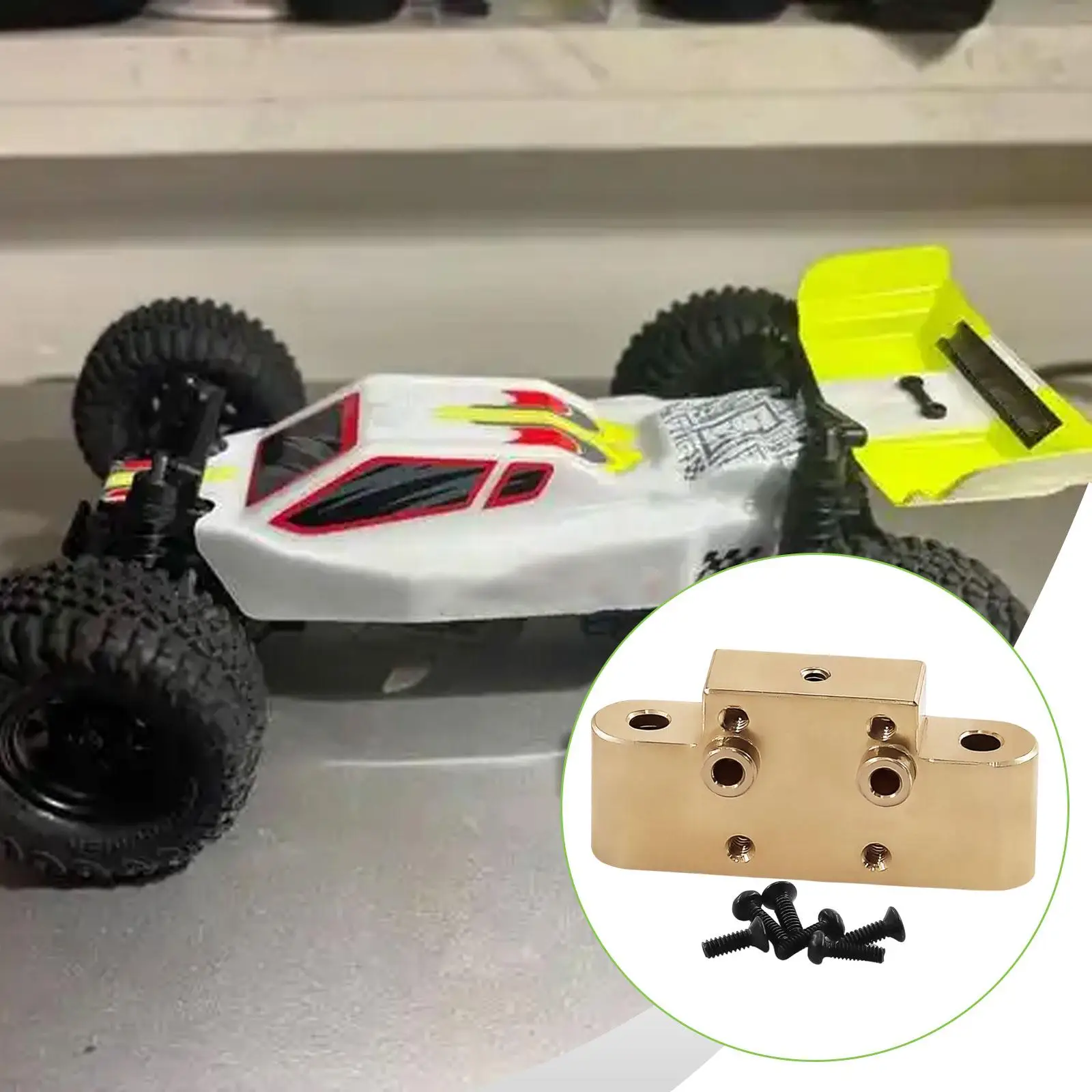 Soporte de modificación de componentes de accesorios de montaje de brazo inferior delantero de coche RC 1:24 para coche de Control remoto Micro B 1:24 2WD