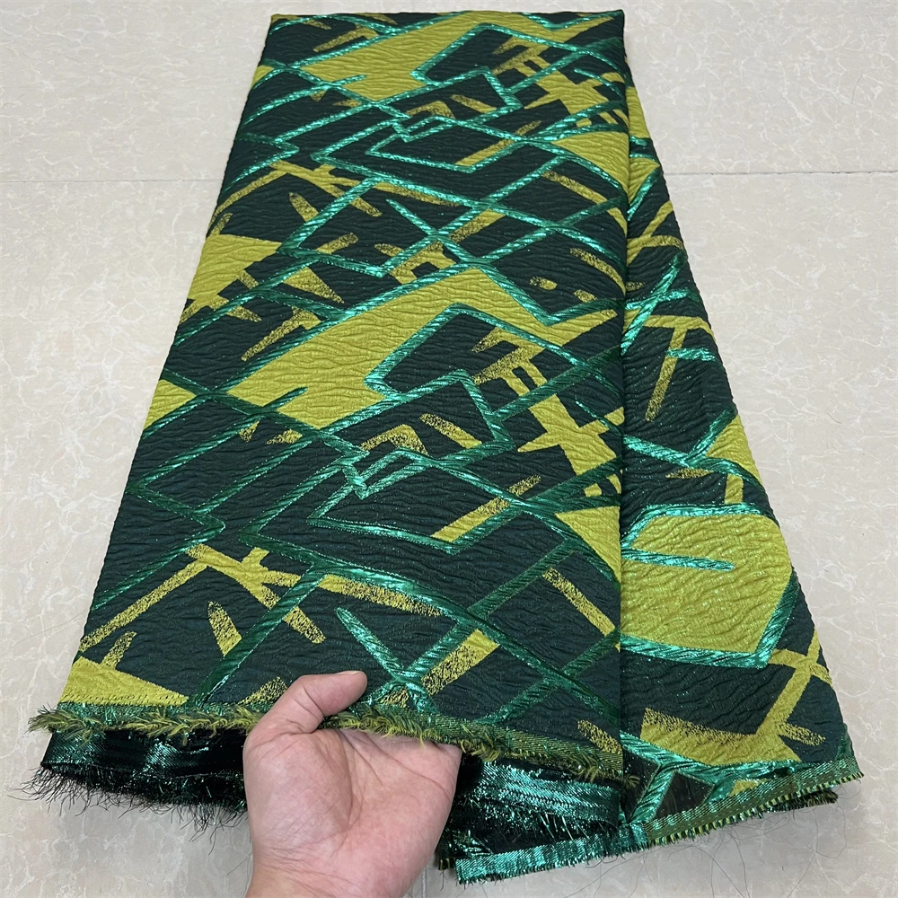 الأفريقي النيجيري عالية الجودة تول أقمشة الدانتيل الأورجانزا التطريز جبر للحزب ثوب الجاكار فستان الزفاف 5 ياردة YXZ172 #2