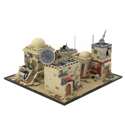 NEW Famous star Movie scene MOC modular Tatooine Mos Eiseley model DIY creative ideas Children Toy Birthday Gift building blocks