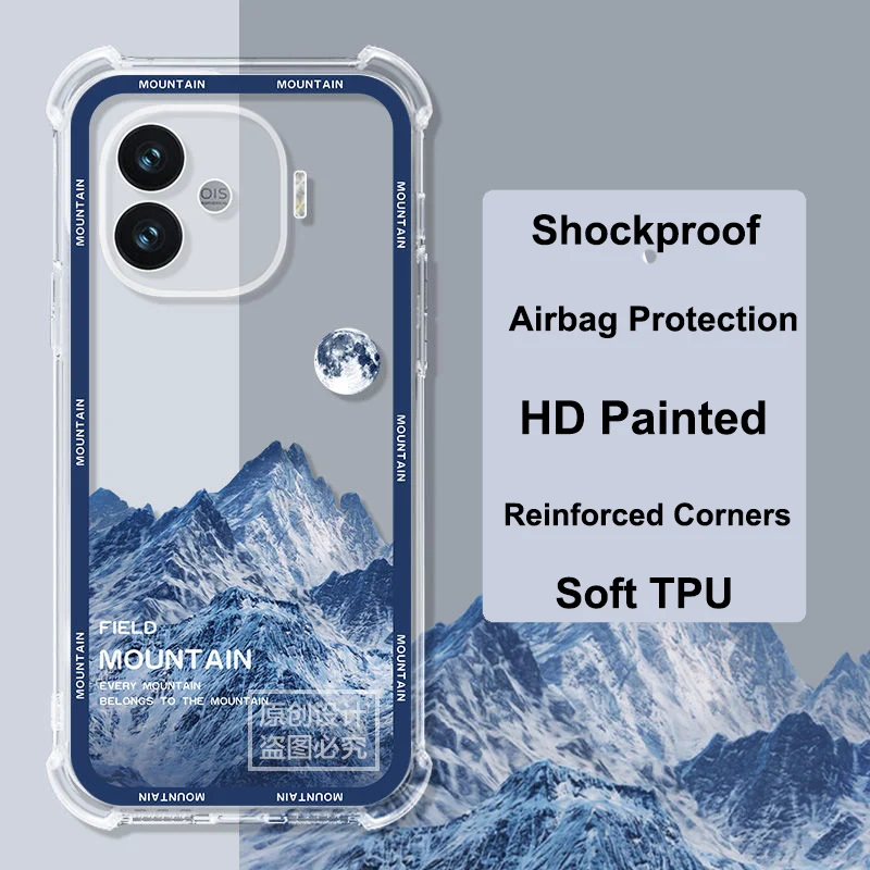 For iQOO Z9 Turbo Crystal Case For Vivo iQOO Z9 AirBag Matte Back Shell For iQOO Z9Turbo Coque For iQOO Z9X iQOOZ9 Z9 X