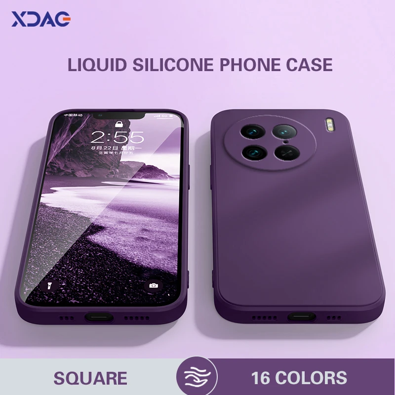 

High Qualtiy Soft Case Cover for VIVO X90 Pro X90Pro 5G 6.78" V2242A V2219 Original Candy Liquid Silicone Shockproof Phone shell
