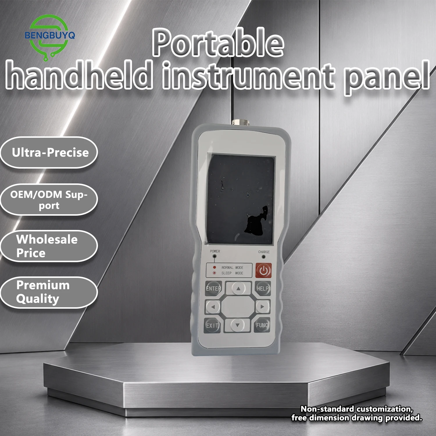 IP65 Front Panel Protection and IEC61000 EMC; Built-in Battery/Charging, 5V±2% Sensor Excitation up to 100mA