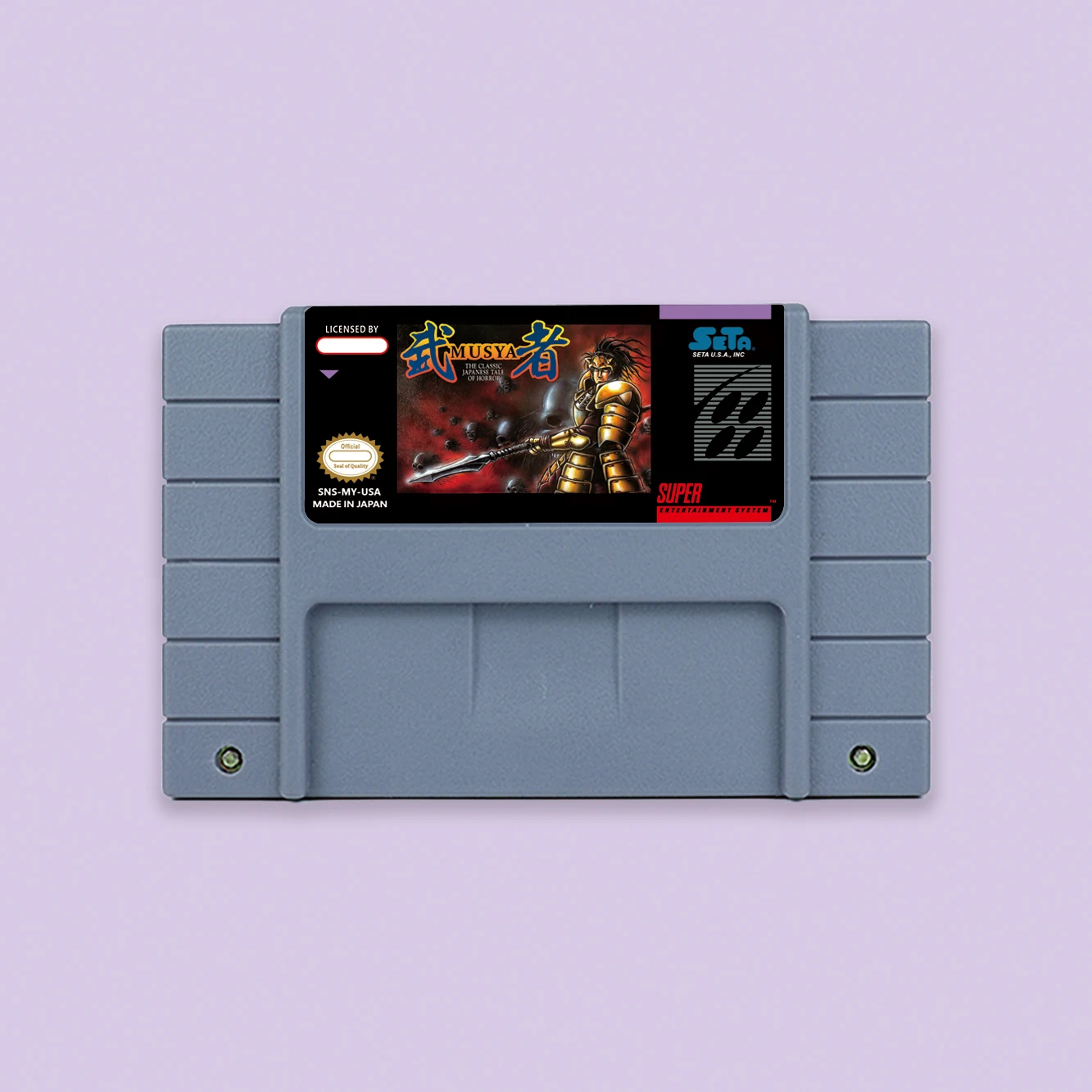 Musya - The Classic Japanese Tale of Horror Action game for SNES 16 bit Single Card USA NTSC EUR PAL Video Consoles Cartridge