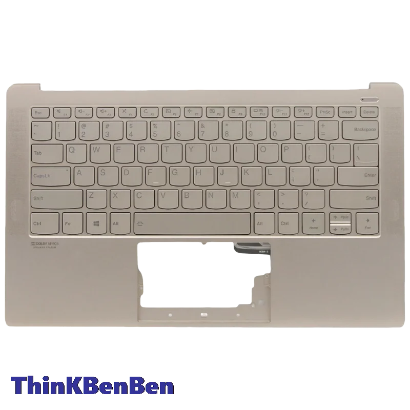 US English Mica Keyboard Upper Case Palmrest Shell Cover For Lenovo Yoga S940 14 14IWL 14IIL 5CB0W43508