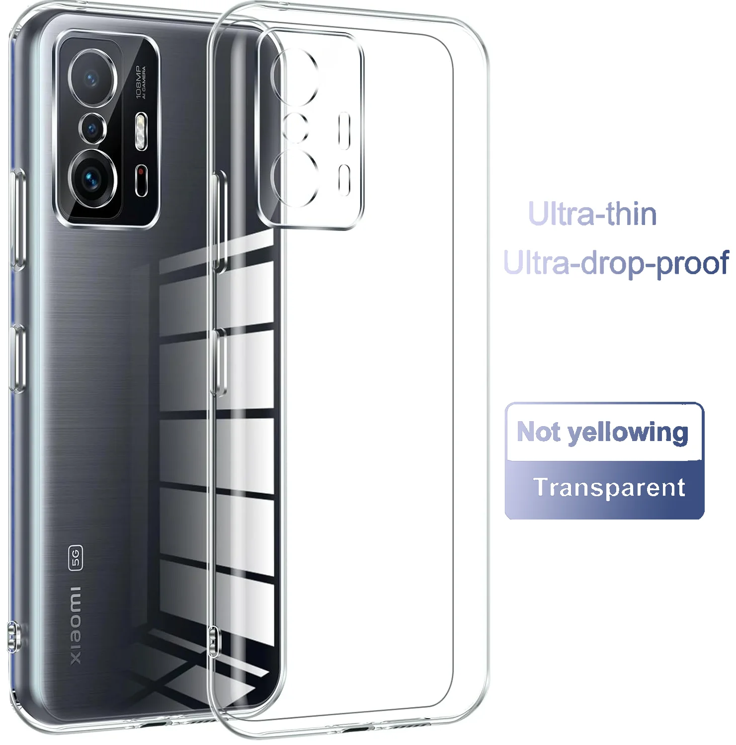 Ultra Thin Clear TPU Slim Case For XIAOMI 13 11 12 14 T PRO Lite Ultra transparent Silicone shockproof Silicone Soft Soft Case