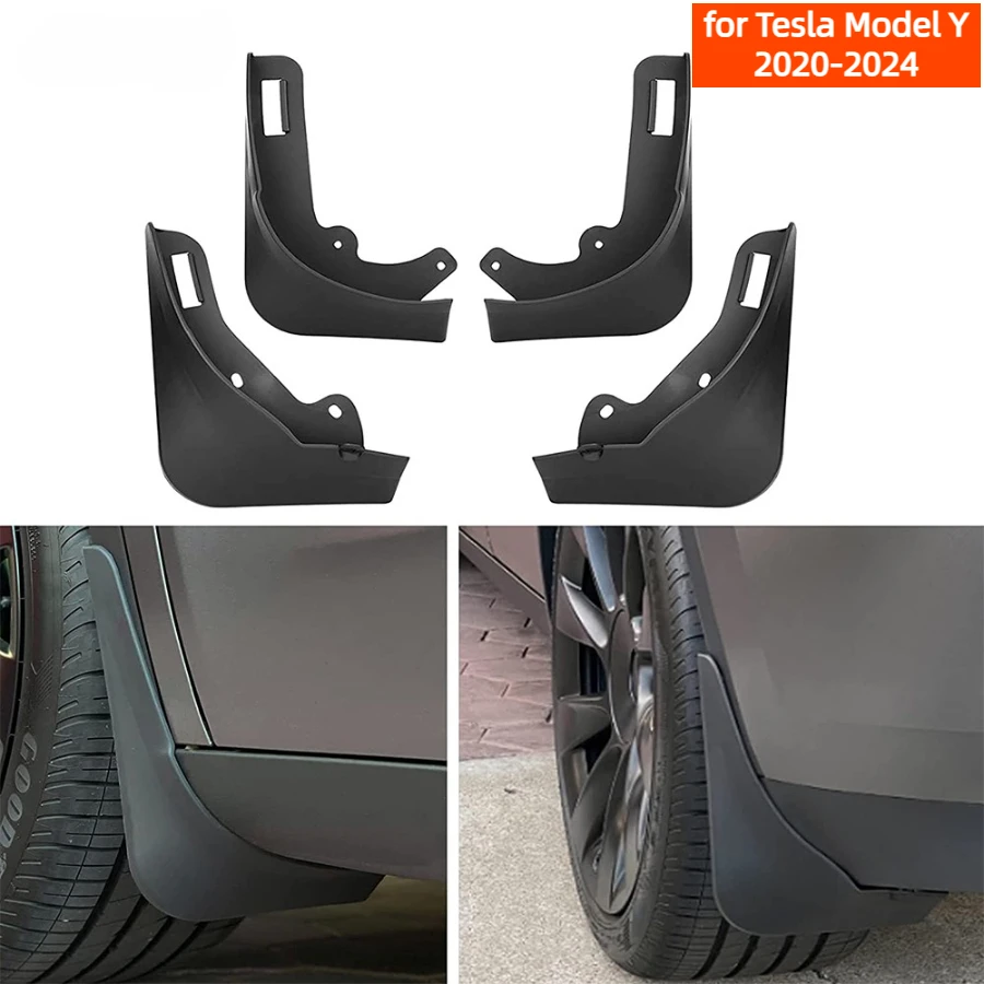 

Mud Flaps for Tesla Model Y 2024 2023 - 2020 Splash Guards Matte Fender No Drilling Required Accessories Fit Model Y 5 Seater