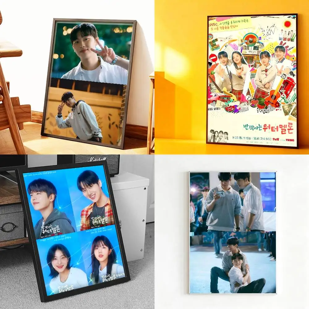 

T-Twinkling W-Watermelon Poster Prints Wall Art Painting Picture Gift Living Room Bar Restaurant Dec Sticker Large