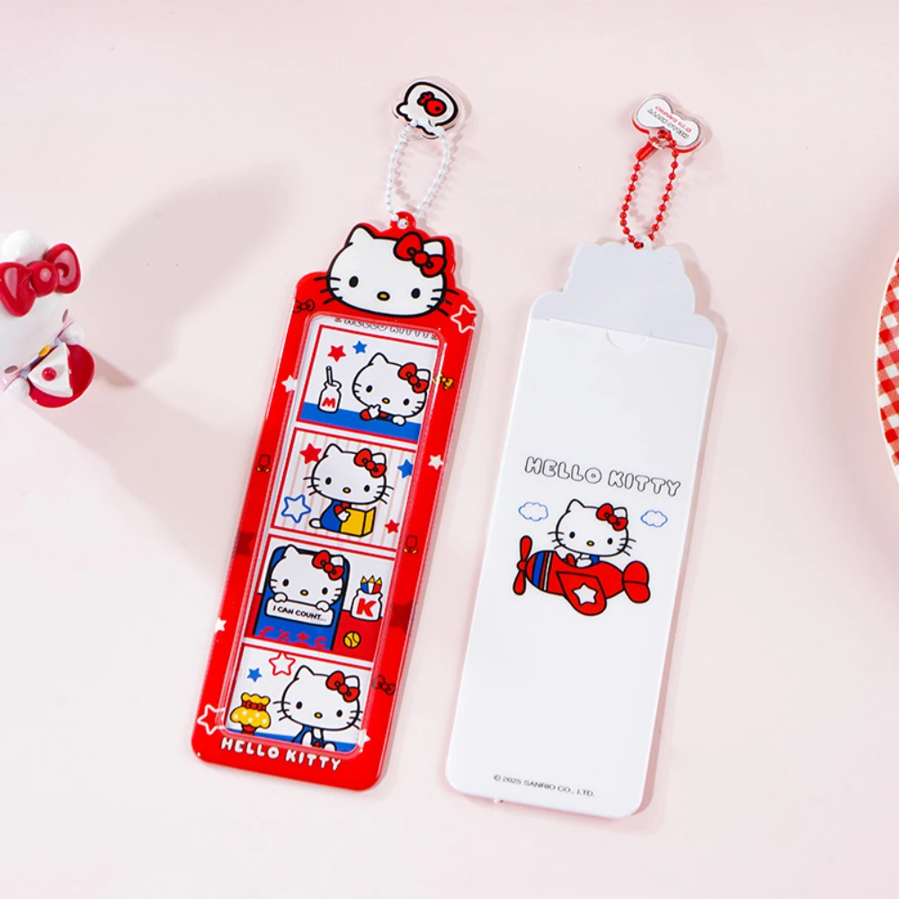 

Anime Sanrio Hello Kitty Card Holder Kawaii Cartoon Kt Cat Idol Photo Mini Card Case Backpack Ornament Girls Christmas Gifts