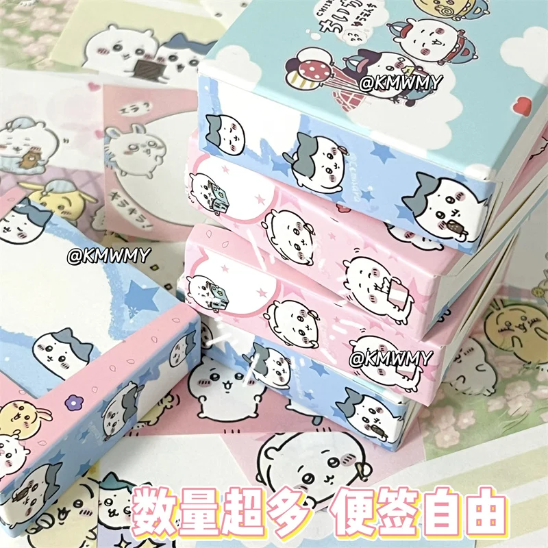 Imagem -03 - Miniso Chiikawa Cartoon Sticky Notes Pode Ser Rasgado Artigos de Papelaria Escritos à Mão Presente do Dia das Crianças