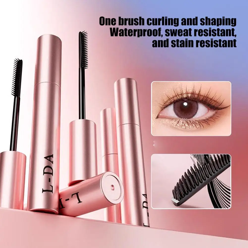 Mascara waterproof à séchage rapide pour femmes, extension de cils allongés et recourbés, maquillage coréen, durable, noir et marron, 256