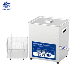 High Efficient Lab Ultraosnic Cleaner 28/40/80/120KHz Option 14L 200W Sweep Frequency Noise Reduction Ultrasound Bath