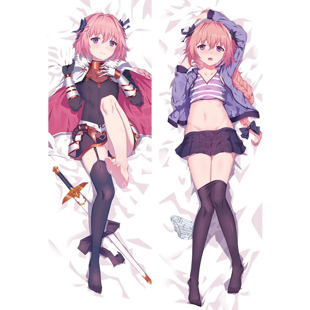 Fate/Apocrypha Astolfo Dakimakura Anime Pillow Case Otaku Hugging Body Cushion Cosplay Pillowcase Double-sided Peachskin Cover