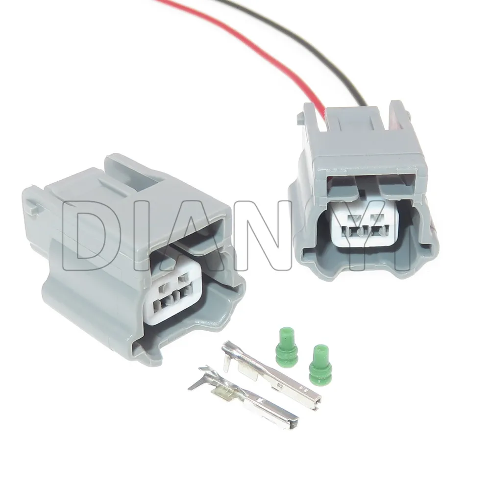 1 Set 2 Way Auto Wheel Anti-lock Braking System ABS Sensor Connector AC Assembly 7282-9393-10 7283-9392-40 Waterproof Plug