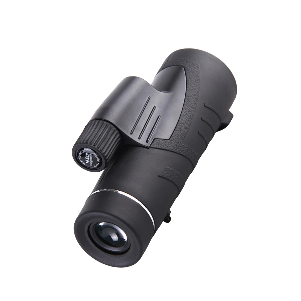 Monocular ajustable para senderismo con perilla para adultos y niños, telescopio de mano 10x42, equipo para exteriores, regalo de cumpleaños