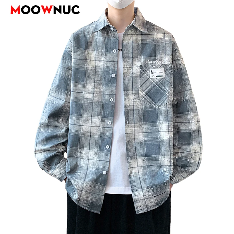 

Casual Shirt Long Sleeve Shirt For Men Men's Streetwear Mens Clothing Camisas Blouse Spring Autumn Streetdress Hombre Plus Size