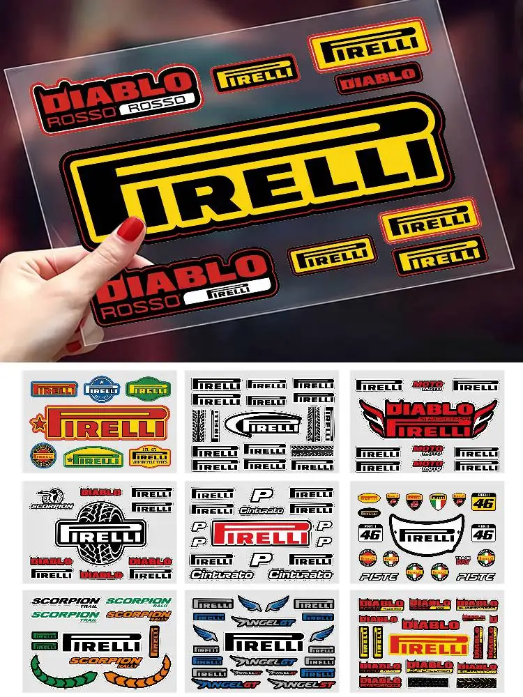 Adesivos refletivos impermeáveis ​​universal multiuso para pirelli, adesivos para disfarçar arranhões, para auto, bicicleta, capacete, caneca, decoração de geladeira