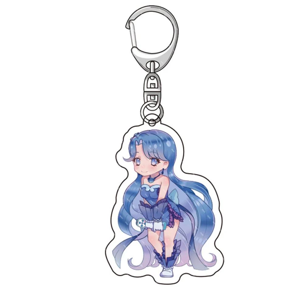 Mermaid Melody Keychain Cosplay Anime  Acrylic Keyring Nanami Ruchia Lucia Hanon Hosho Bag Pendant Friends Gift