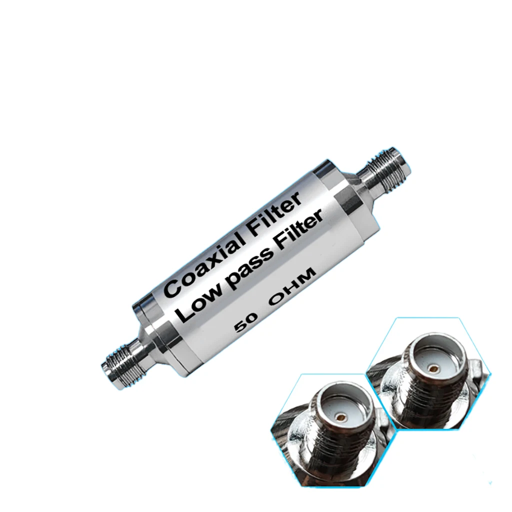 

LC Passive Low Pass Filter LPF1MHz,2M,3M,4M,5M,6M,7M,8M,9M Frequency 50ohm SMA Male Female Coaxial Filter