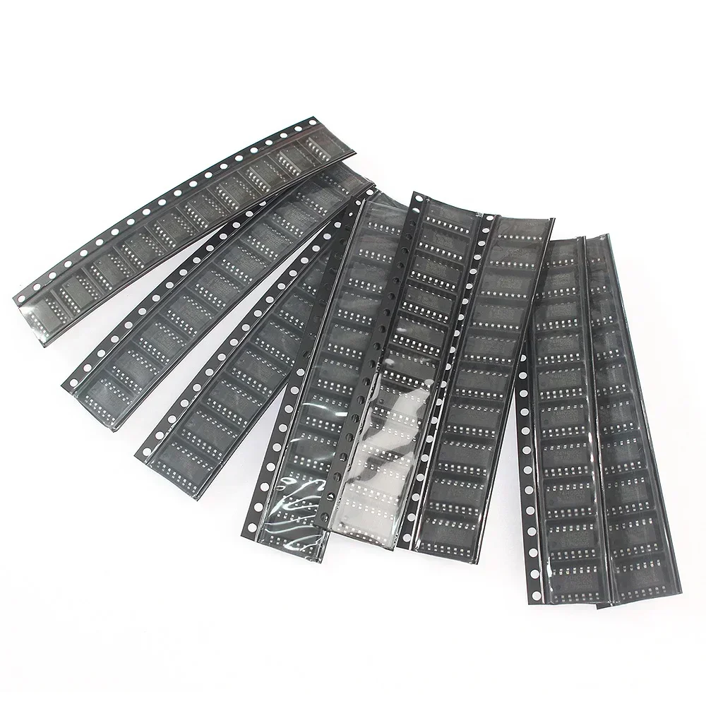 80PCS Integrated circuit kit 74HC00D 74HC04D 74HC08D 74HC14D 74HC138D 74HC164D 74HC165D 74HC595D SOP 8 Values Logic SMD IC chip