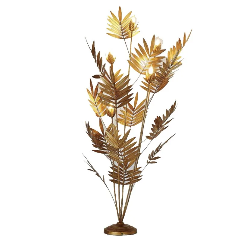 American retro soft decoration design villa model room hotel living room floor lamp