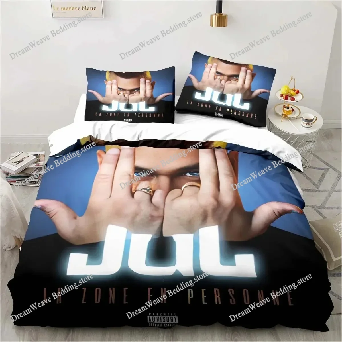 New Singer JuL Bedding Set Single Twin Full Queen King Size Bed Set Adult Kid Bedroom Duvet Cover Sets 3D Print Anime Bed Sheet 2