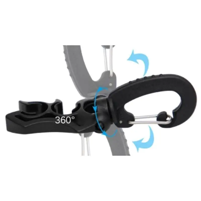 

652F Double BCD Hose Clip Diving and Snorkeling Equipment Part with Hook Buckle