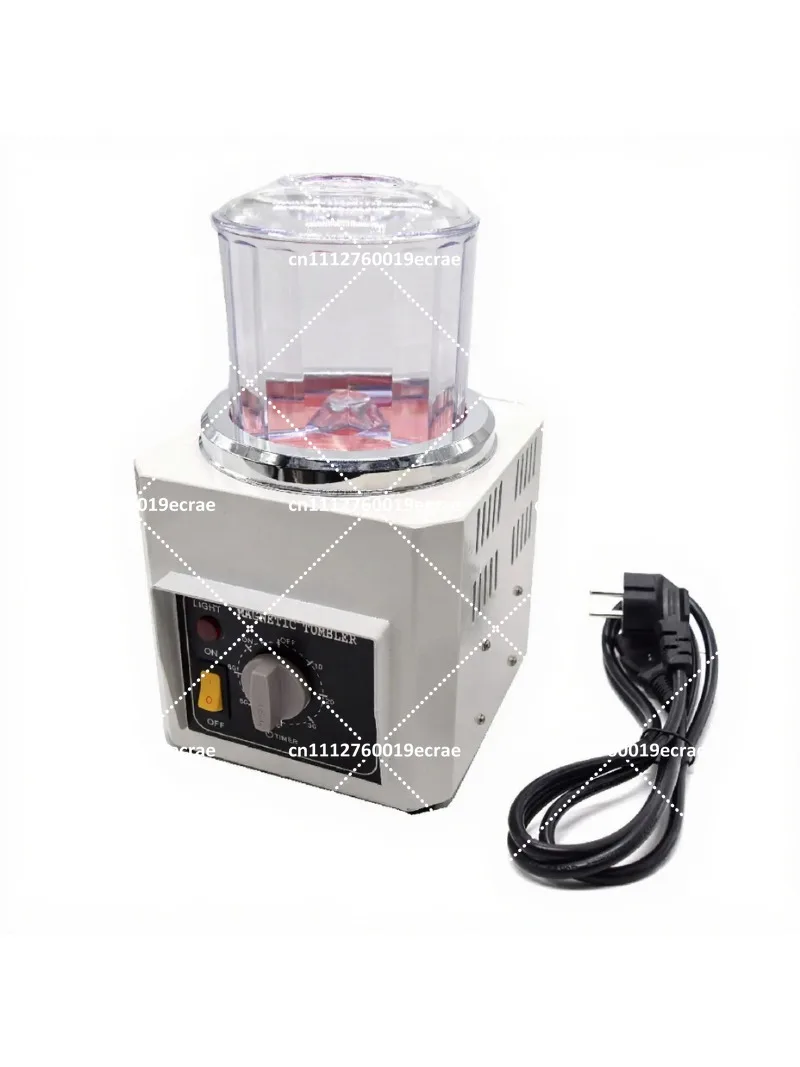 Mini Jewelry Polisher Finishing Machine Metal Hardware Tumbler Magnetic Polisher for Gold